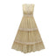Women’s Sleeveless Boho V-Neck Tiered Maxi Dress