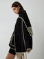 Women’s Elegant Poncho with Scarf