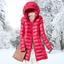 Women’s Light Long Hooded Puffer Coat