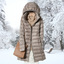 Women’s Light Long Hooded Puffer Coat