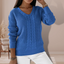 Women’s V-Neck Cable Knit Sweater