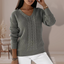 Women’s V-Neck Cable Knit Sweater