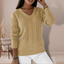 Women’s V-Neck Cable Knit Sweater