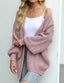 Women’s Warm Oversized Textured Knit Cardigan