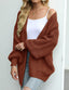 Women’s Warm Oversized Textured Knit Cardigan