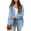 Women’s Warm Oversized Textured Knit Cardigan