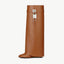 Women’s Knee High Wedge Boots with Lock Detail