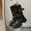 Women’s Biker Buckle Chunky Boots
