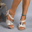 Women’s Block Heel Toe Ring Slingback Sandals