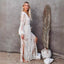 Women’s Boho V-Neck Long Sleeve Maxi Dress