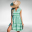 Women’s Boho V-Neck Sleeveless Mini Dress