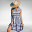 Women’s Boho V-Neck Sleeveless Mini Dress