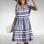 Women’s Boho V-Neck Sleeveless Mini Dress
