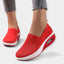Women's Slip-On Air Cushion Platform Sock Sneakers
