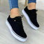 Women's Brogue Lace-Up Low Top Platform Sneakers