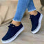 Women's Brogue Lace-Up Low Top Platform Sneakers