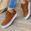 Women's Brogue Lace-Up Low Top Platform Sneakers