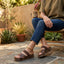 Women’s Brown Criss-Cross Platform Sandals