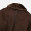 Women’s Brown Faux Fur Collar Cotton Bomber Jacket