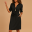 Women's Button Up Midi Shirt Dress