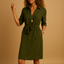 Women's Button Up Midi Shirt Dress