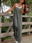 Women’s Casual Cotton Linen Wide-Leg Jumpsuit