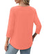 Women’s Casual Long Sleeve Pleated Tunic Top