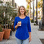 Women’s Casual Long Sleeve Pleated Tunic Top