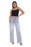 Women’s Casual Mid-Rise Wide Leg Jeans