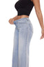 Women’s Casual Mid-Rise Wide Leg Jeans