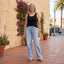 Women’s Casual Mid-Rise Wide Leg Jeans