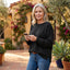 Women’s Casual Oversized Crewneck Knit Sweatshirt