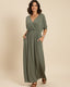 Women's V-Neck Wrap Maxi Dress