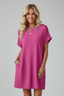 Women's Crew Neck Short Sleeve T-Shirt Dress