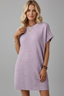 Women's Crew Neck Short Sleeve T-Shirt Dress