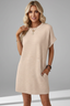 Women's Crew Neck Short Sleeve T-Shirt Dress