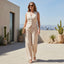 Women’s Casual Two-Piece Button Vest and Pants Set