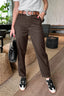 Women’s Casual Straight Leg Striped Trousers