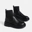 Women’s Chic Knit Slip-On Thick Sole Ankle Boots