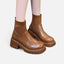 Women’s Chic Knit Slip-On Thick Sole Ankle Boots