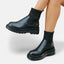 Women’s Chic Knit Slip-On Thick Sole Ankle Boots