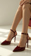 Women’s Chic Pointed Toe Ankle Strap Heels