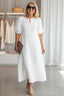 Women’s Chic Puff Sleeve Maxi Dress