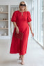 Women’s Chic Puff Sleeve Maxi Dress