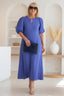 Women’s Chic Puff Sleeve Maxi Dress