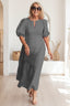 Women’s Chic Puff Sleeve Maxi Dress