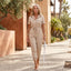 Women’s Chic Short Sleeve Tie-Waist Jumpsuit