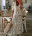 Women’s Chic V-Neck Boho Maxi Dress