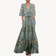 Women’s Chic V-Neck Maxi Wrap Dress
