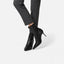 Women’s Classic Black Pointed-Toe Stiletto Heeled Ankle Boots